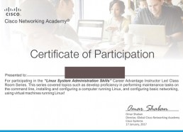 CISCO Certificate Sample